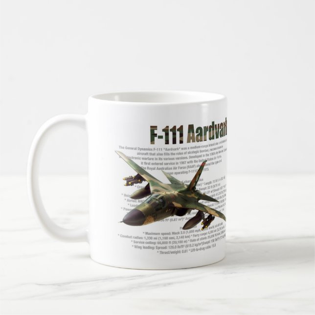 Caneca De Café Aviation Art mug "F-111 Aardvark" (Esquerda)