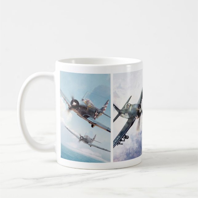 Caneca De Café Aviation Art Mug "Fighter of World War II" (Esquerda)