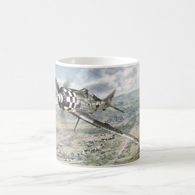 Caneca De Café Aviation Art mug "Focke-Wulf FW-190A-6 " (Centro)