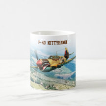 Aviation Art Mug "P-40  Kittyhawk"