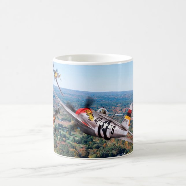 Caneca De Café Aviation Art mug "Republic P-47 Thunderbolt" (Centro)
