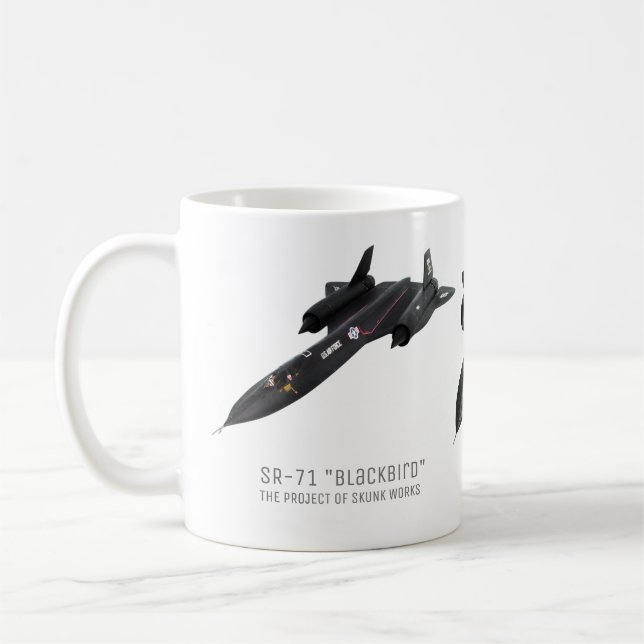 Caneca De Café Aviation Art Mug "SR-71 Blackbird" (Esquerda)