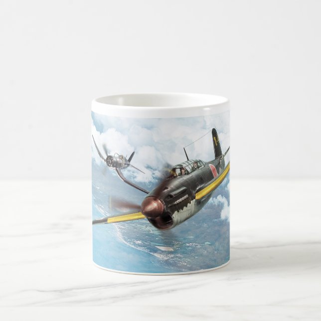 Caneca De Café Aviation Art mug "Yokosuka D4Y Judy" (Centro)