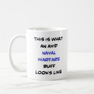 Caneca De Café avid buff de guerra naval
