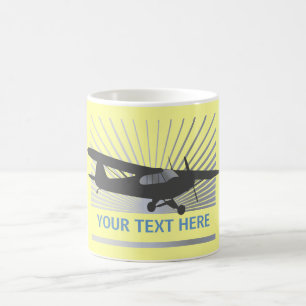 Caneca De Café Aviões altos de Taildragger da asa
