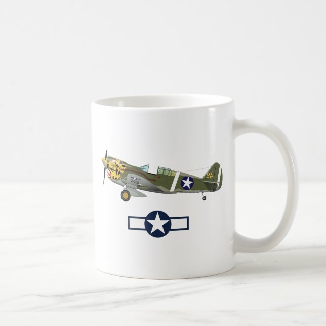 Caneca De Café Aviões Americanos da Segunda Guerra Mundial (Direita)