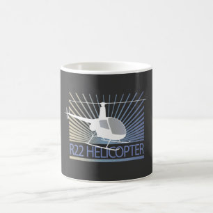 Caneca De Café Aviões do helicóptero