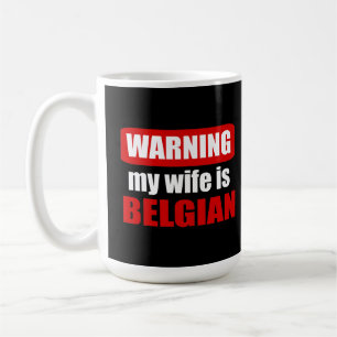 Caneca De Café Avisar minha esposa é belga