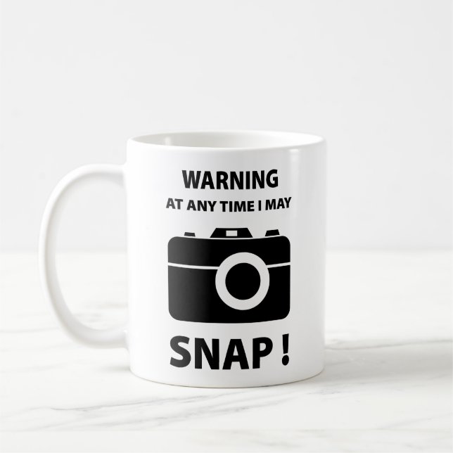 Caneca De Café Aviso A Qualquer Momento Posso Encaixar O Café (Esquerda)