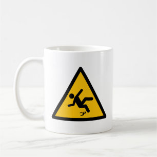 Caneca De Café Aviso Banana Peel Slippery Coffee Mug