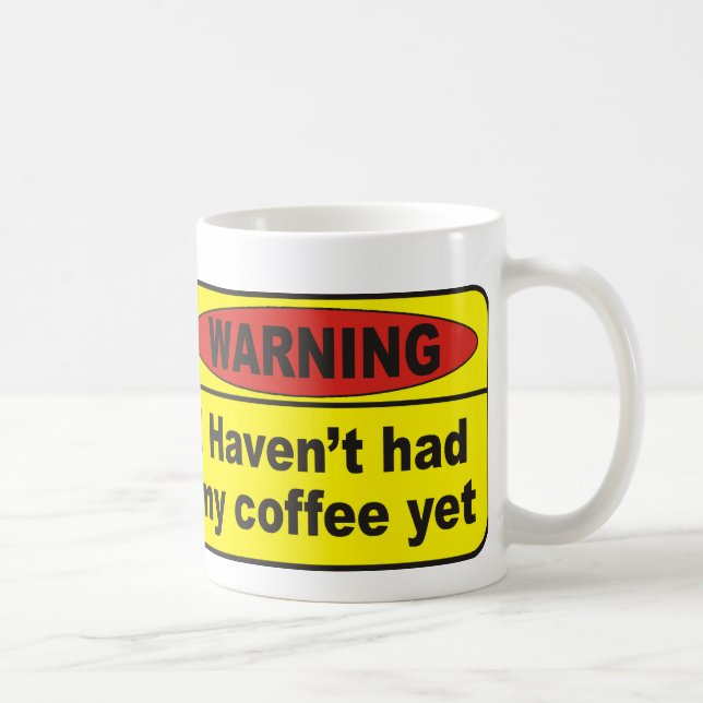 Caneca De Café Aviso - café (Direita)