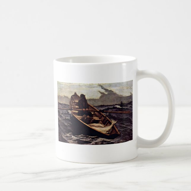 Caneca De Café Aviso da névoa (o aviso da névoa) pelo local (Direita)