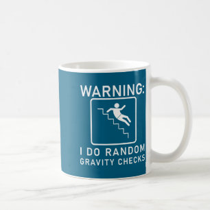 Caneca De Café Aviso de Camisa Verificações Aleatórias de Gravida