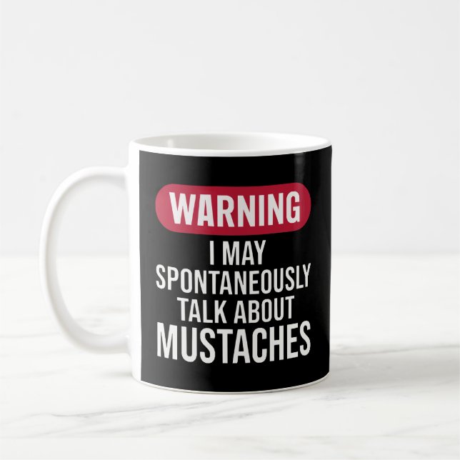 Caneca De Café Aviso Divertido de Estilo Retrô Posso Falar Espont (Esquerda)