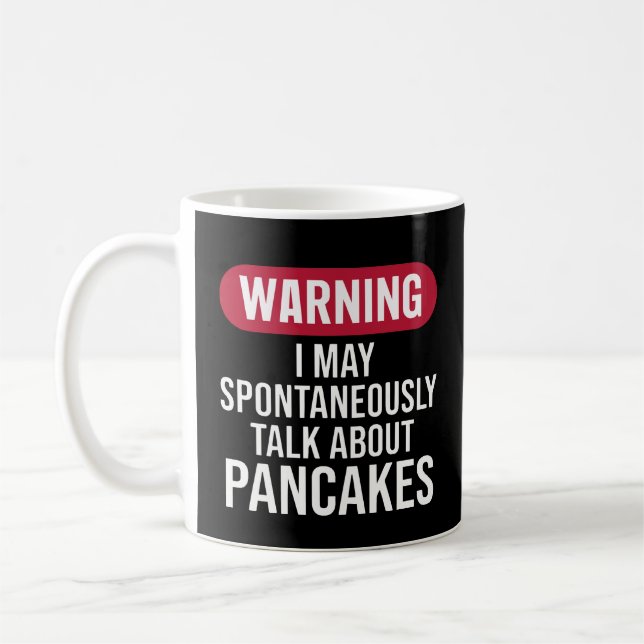 Caneca De Café Aviso Divertido Eu Posso Falar Espontaneamente Sob (Esquerda)