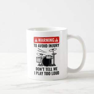 Caneca De Café Aviso do Drummer