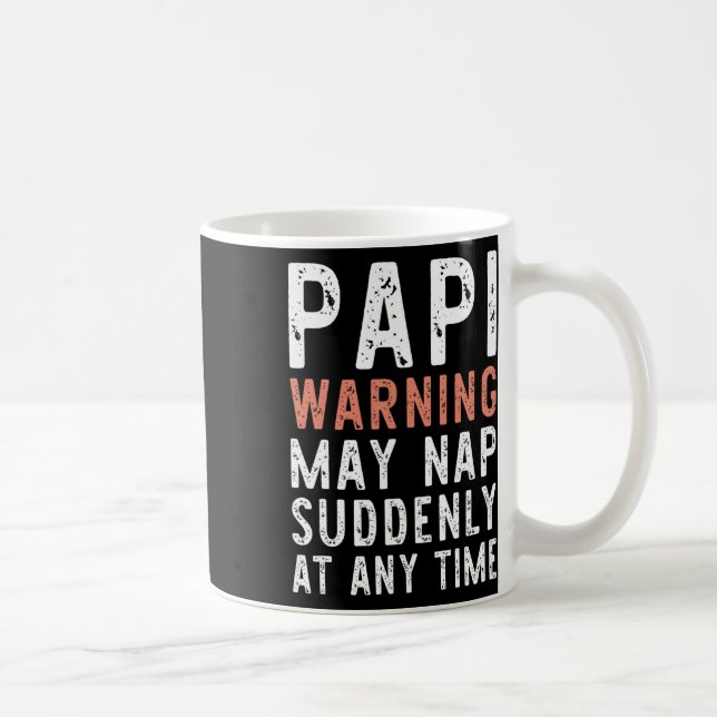 Caneca De Café Aviso do Papai Pode Cochilar Repentinamente a Qual (Direita)