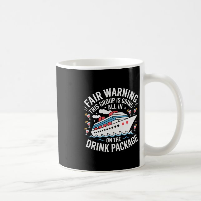 Caneca De Café Aviso: Estamos Todos no Pacote de Bebidas -  (Direita)