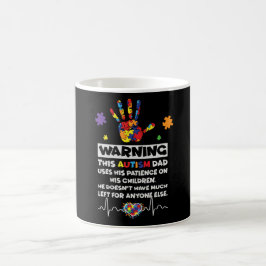 Caneca De Café Aviso Este Presente Dia De Conscientização Do Auti