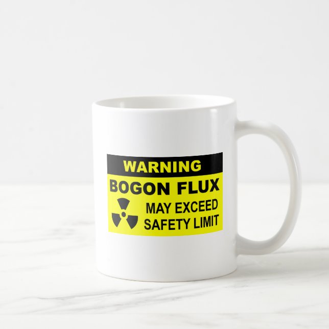 Caneca De Café Aviso: Fluxo de Bogon (Direita)