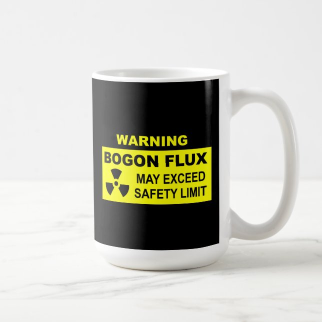 Caneca De Café Aviso: Fluxo de Bogon (Direita)