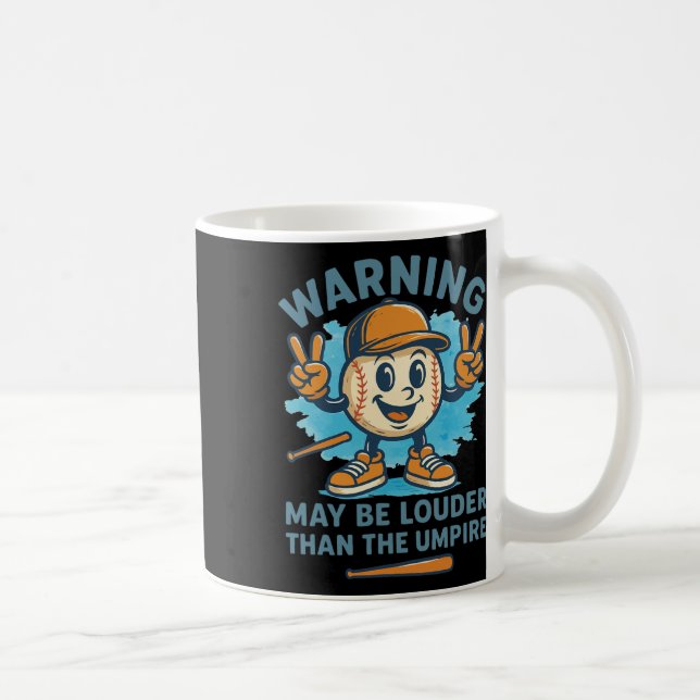 Caneca De Café Aviso pode ser mais alto que o árbitro Engraçado B (Direita)