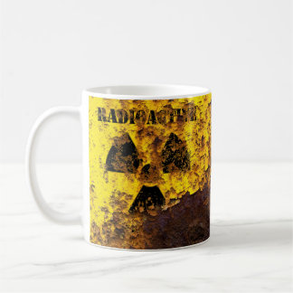 Caneca De Café Aviso! Recipiente de resíduos nucleares corroídos