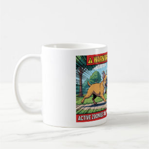 Caneca De Café Aviso Zoomies Ativos Bulldog Francês Cachorro Engr