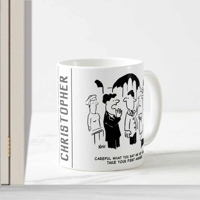 Caneca De Café Avisos do Padrinho ao Noivo (Criador carregado)