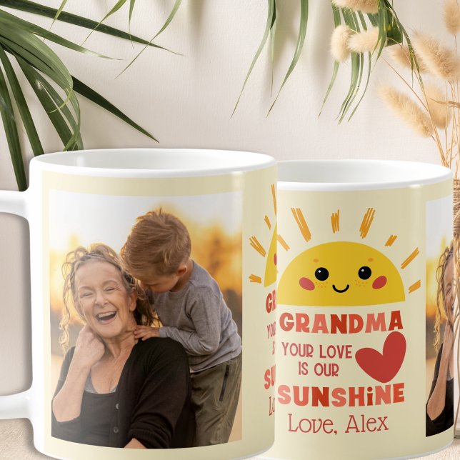 Caneca De Café Avó Amarela Amorosa e Divertida  (Criador carregado)