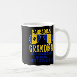 Caneca De Café Avó barbadense óculos de sol bandeira de barbados