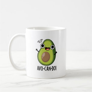 Caneca De Café Avo-can-do Funny Avocado Puns