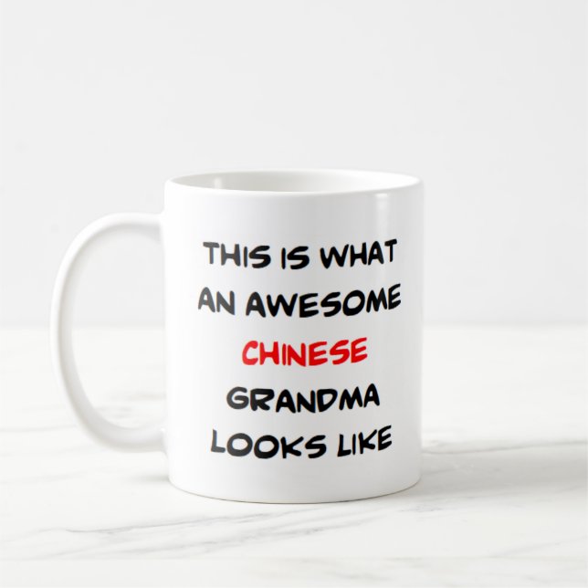 Caneca De Café avó chinesa, incrível (Esquerda)