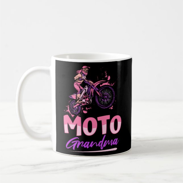 Caneca De Café Avó de bicicleta de dieta - Mx Supermoto Dirt Bike (Esquerda)