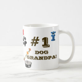 Caneca De Café Avô De Cão Com Cachorro De Brinquedo