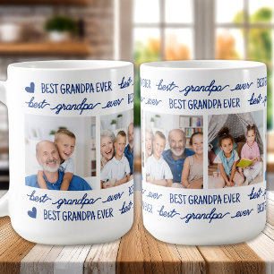 Caneca De Café Avô de Fotografia Verde Personalizada