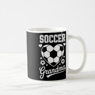 Caneca De Café Avó de Futebol Apoiando Jovens Jogadores de Futebo