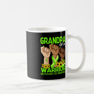 Caneca De Café Avô De Mão De Um Guerreiro Com Deficiência Cerebra