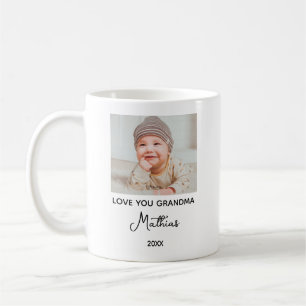 Caneca De Café Avó de Primeira Vez Foto Personalizada para Avó
