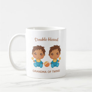 Caneca De Café Avó de Twins Bebês