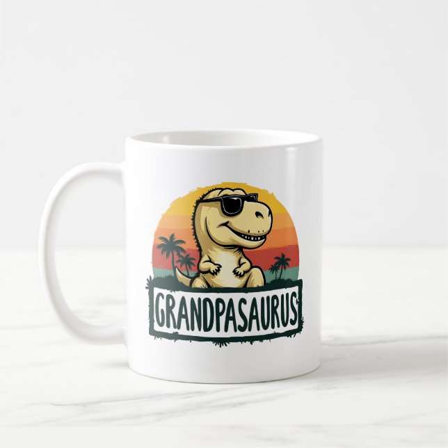 Caneca De Café Avô Dinossauro Vovô Dia de os pais Saurus (Esquerda)