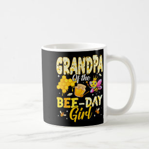Caneca De Café Avô do Dia da Abelha Menina Aniversário Família Co