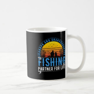 Caneca De Café Avô E Netas Companheiras De Pesca Para A Vida