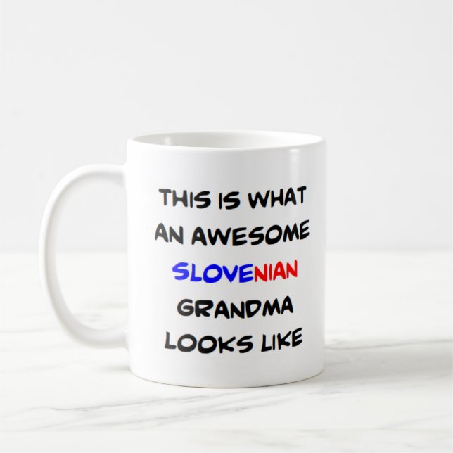 Caneca De Café avó eslovena, incrível (Esquerda)