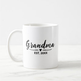 Caneca De Café Avó Estabeleceu Novo Presente de Avó