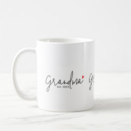 Caneca De Café Avó Estabeleceu Novo Presente de Avó