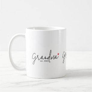 Caneca De Café Avó Estabeleceu Novo Presente de Avó