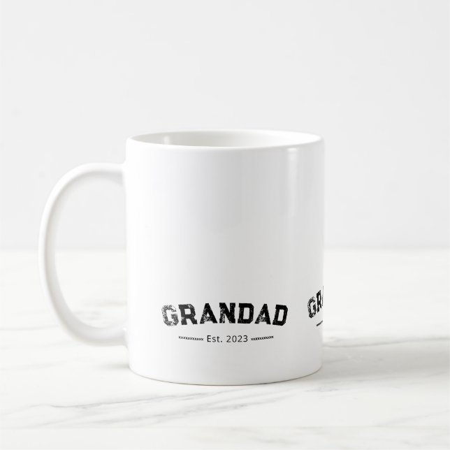 Caneca De Café Avô Estabeleceu Novo Presente de Avô (Esquerda)