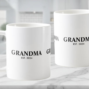 Caneca De Café Avó Estabeleceu Novo Presente de Avó