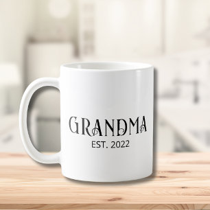 Caneca De Café Avó Estabelecida Nova Lembrança Para Avó